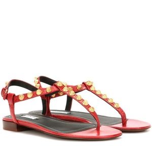 Red Balenciaga Sandals
